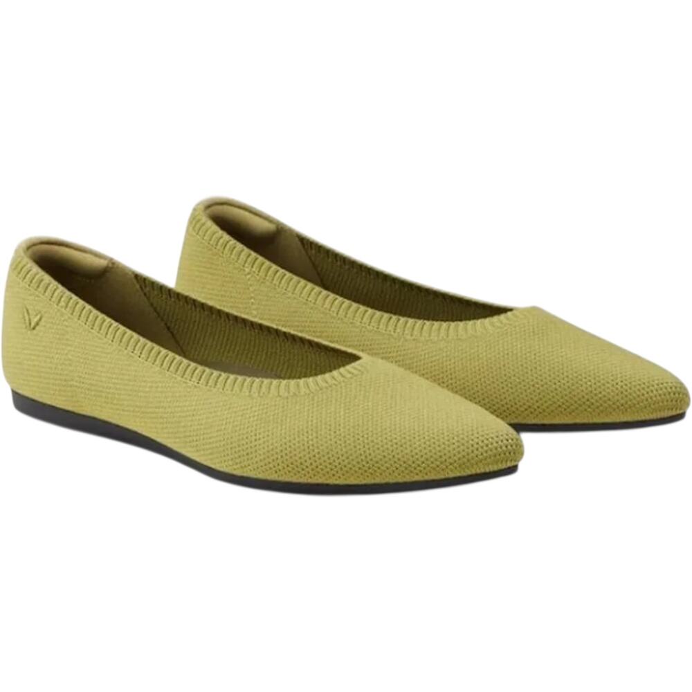 Vivaia Aria 5 Ballet Flats Pointed Toe Knit Herbal Insole Slip On Green 8